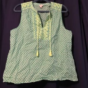 Fun summery JCrew sleeveless top